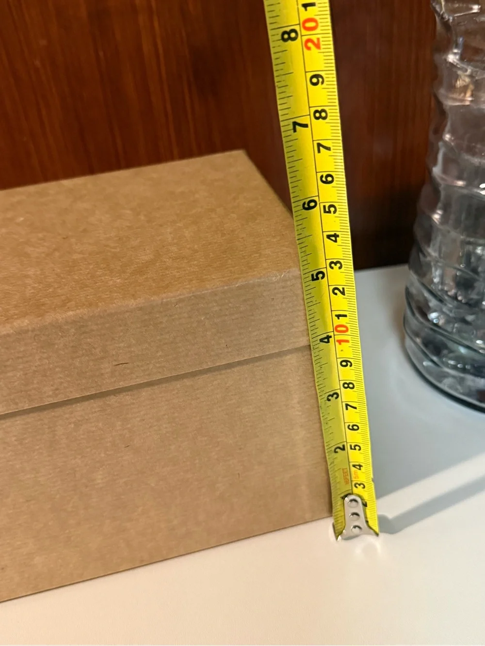 Christian Louboutin Brown Designer Shoebox with White Logo